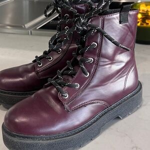 Oxblood boots